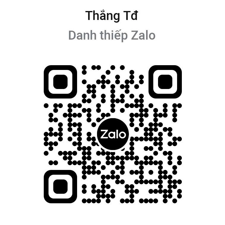 Mã QR Zalo hỗ trợ Tô Đức Thắng